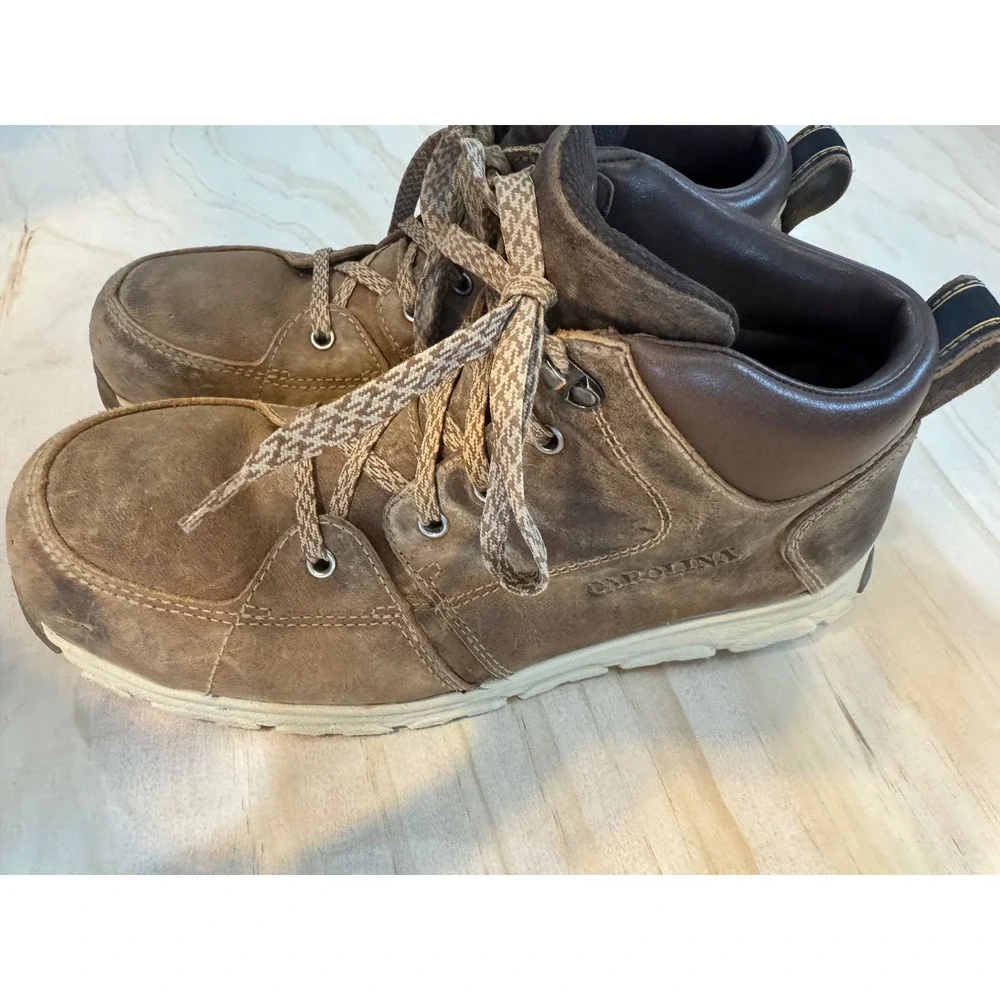 Carolina CA5570 ESD Safety Toe Work Boots Brown Leather 11D‎ Utility